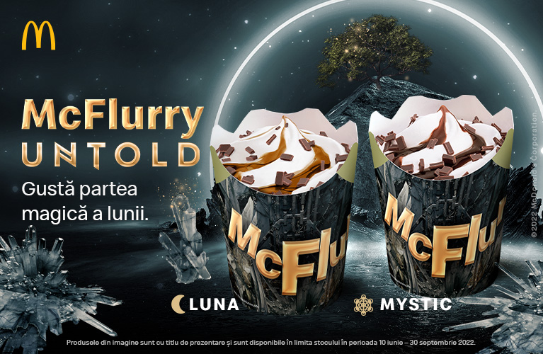 McDonald’s lansează două noi înghețate McFlurry Luna și McFlurry Mystic special create pentru fanii UNTOLD