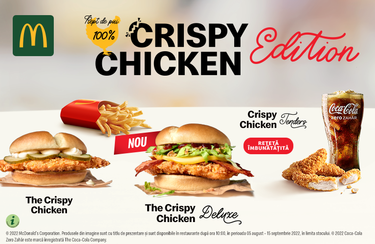 McDonald’s lansează noi produse de pui în ediție limitată