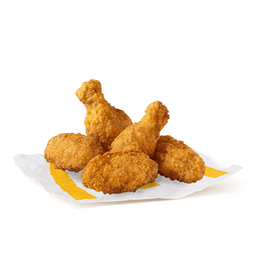 Aripi de pui în pane crocant (5 buc), produs picant